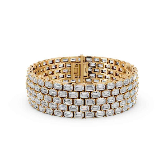 EMERALD 5 ROW BRACELET