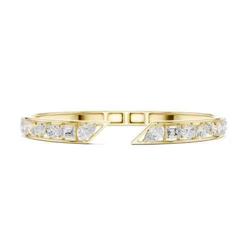 MULTI-SHAPE DIAMOND BANGLE