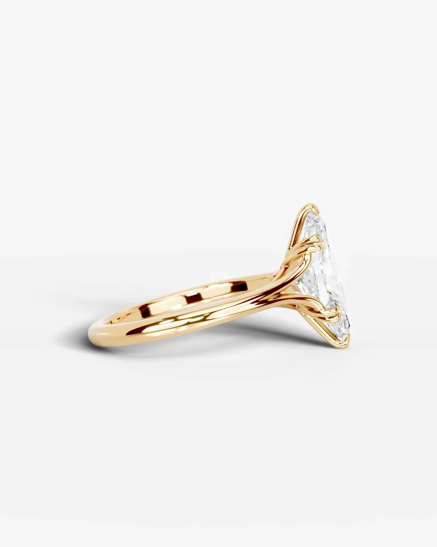 Marquise Cut Lab Diamond Engagement Ring with classic eight prong| D VS1