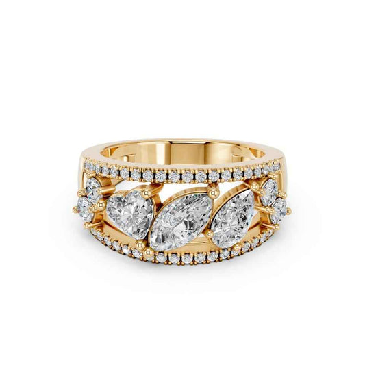 MULTI-SHAPE PAVE BAND