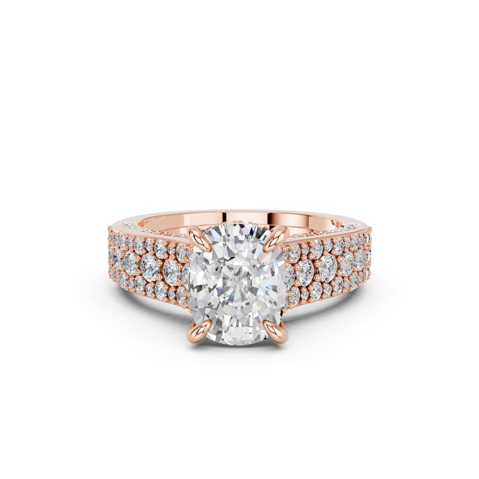 CUSHION FANCY PAVE RING