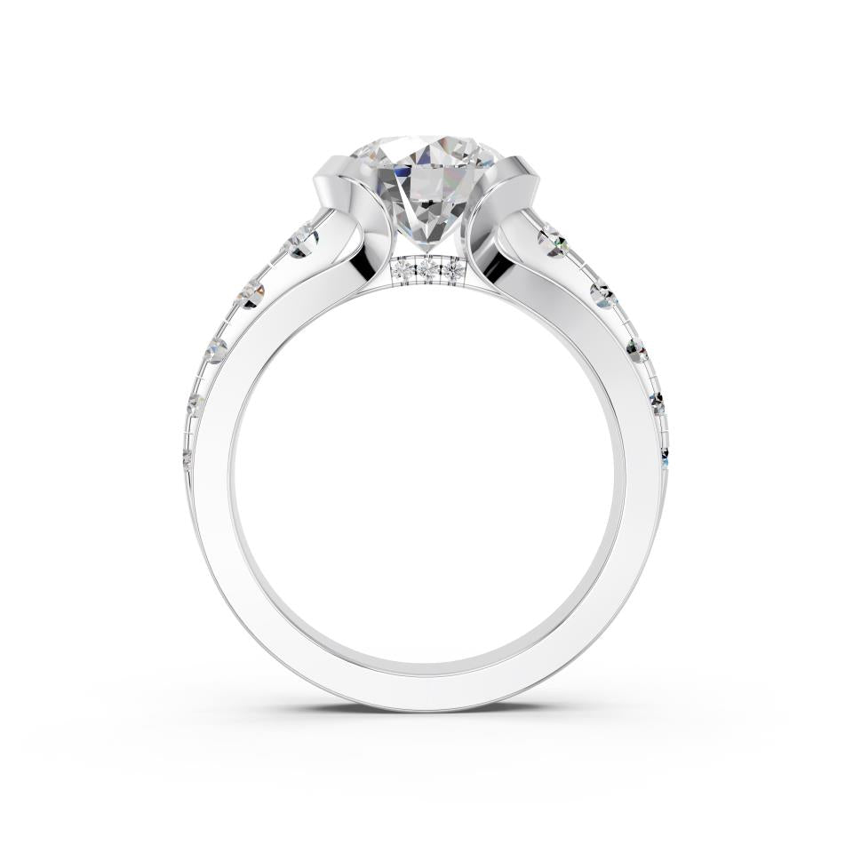 ROUND BEZEL PAVE RING