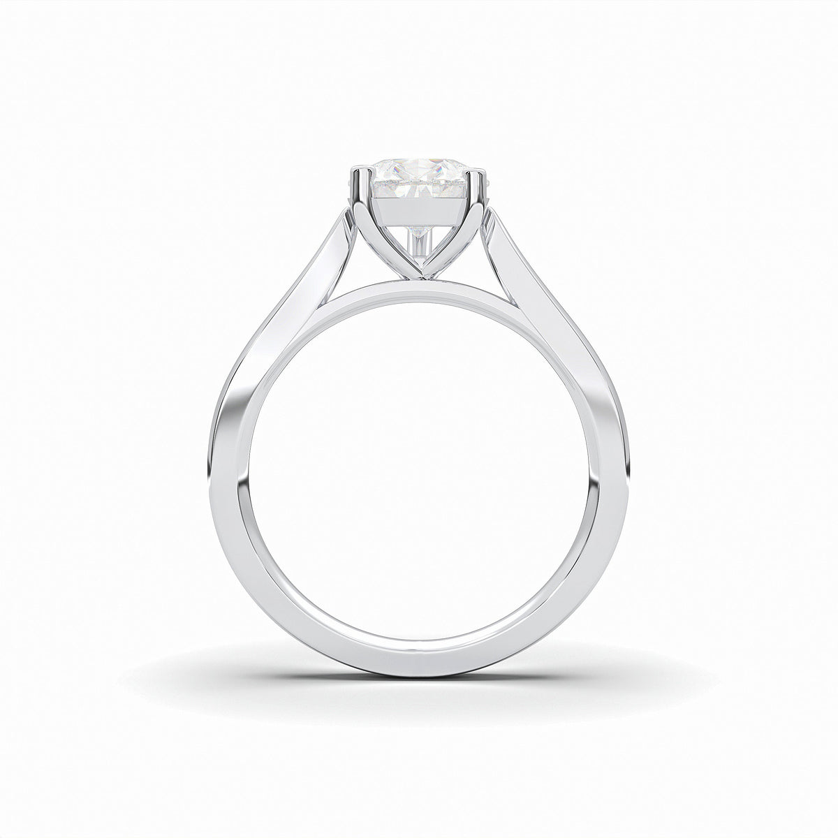 PEAR CATHEDRAL SOLITAIRE RING