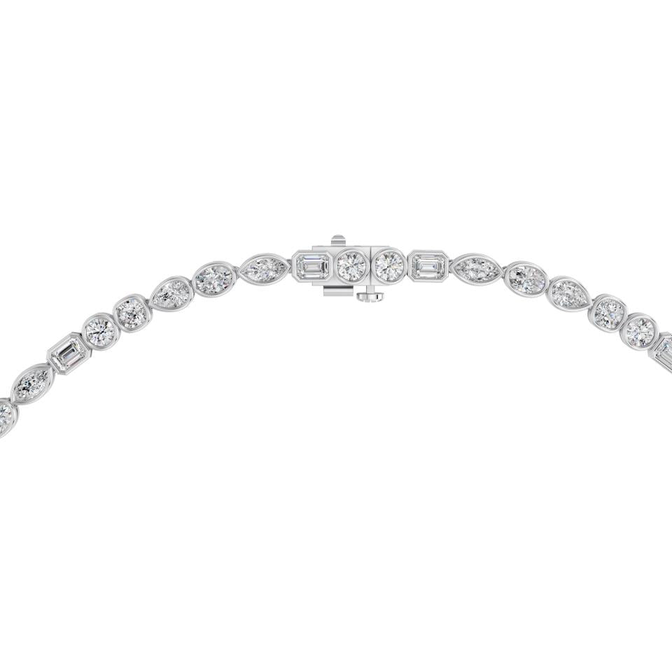 MULTI-SHAPE BEZEL NECKLACE