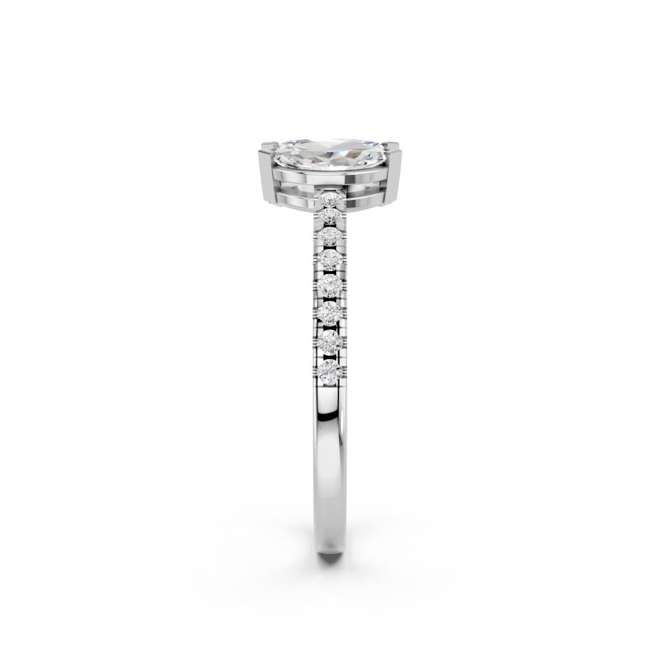 3 STONE MARQUISE PAVE BAND