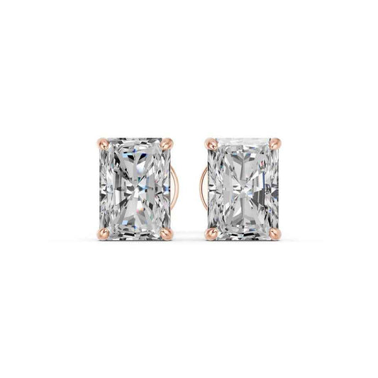RADIANT 4 PRONG BASKET EARRINGS