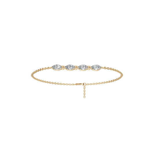 MARQUISE SOLITAIRE BRACELET - M&D Signature Jewels