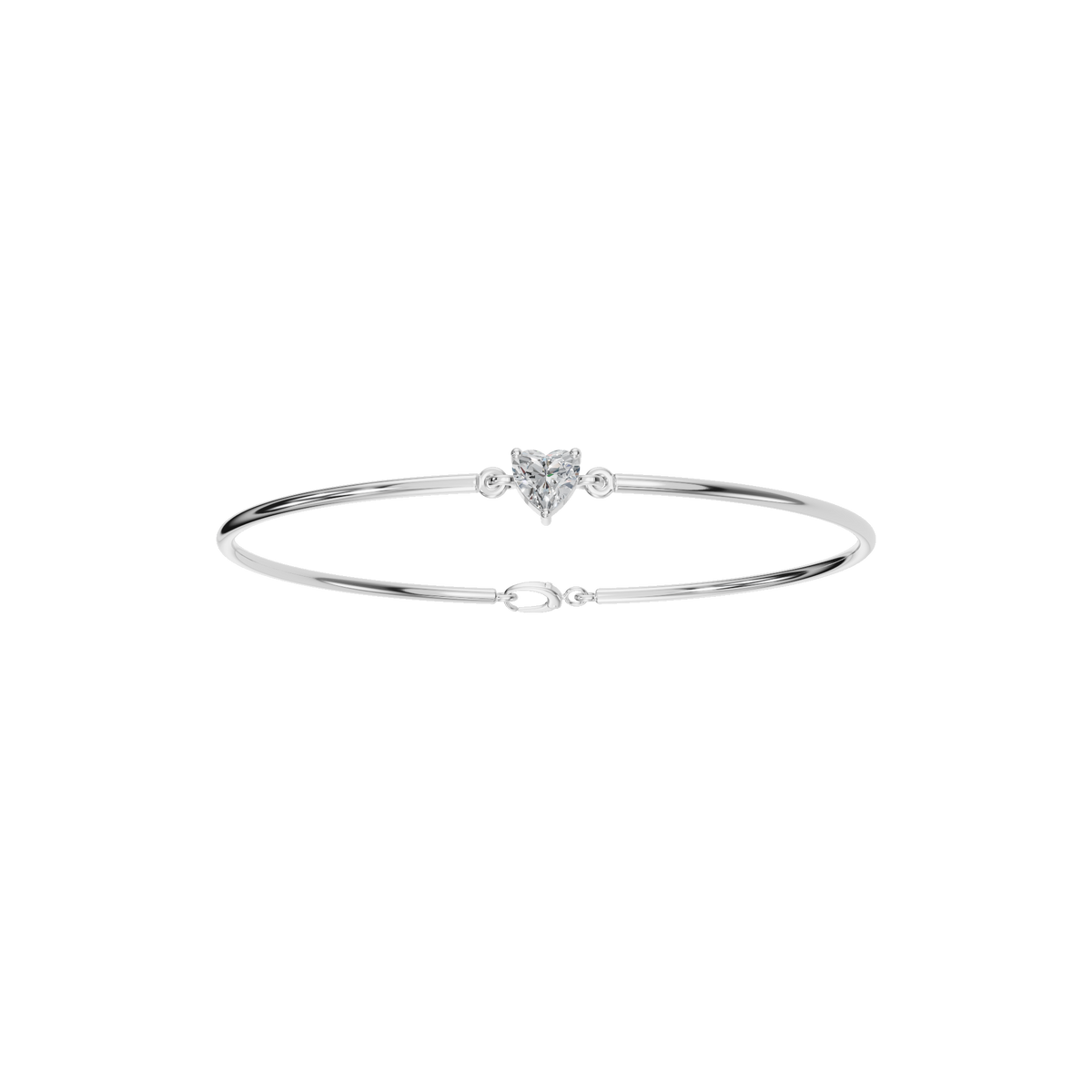 HEART SOLITAIRE BANGLE