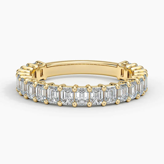 EMERALD THREE-QUARTER BAND - M&D Signature Jewels