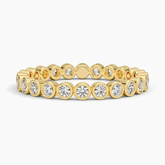ROUND BEZEL ETERNITY BAND - M&D Signature Jewels