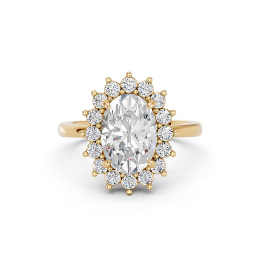 OVAL HALO RING