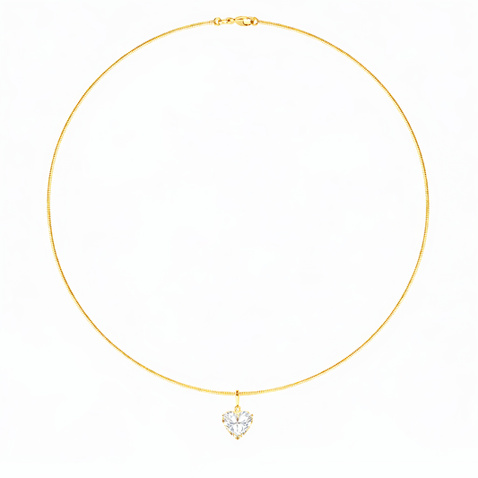 HEART OMEGA NECKLACE - M&D Signature Jewels