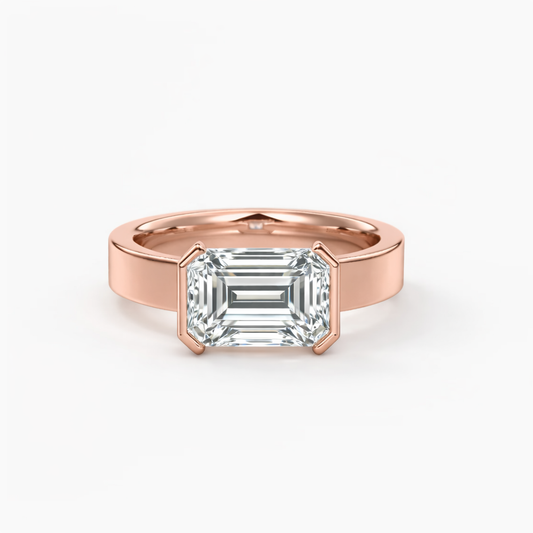 EMERALD EAST WEST RING - M&D Signature Jewels