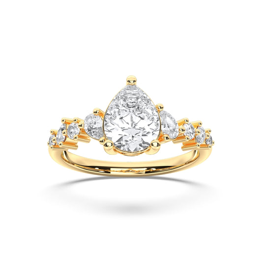 PEAR NATURE INSPIRED RING - M&D Signature Jewels