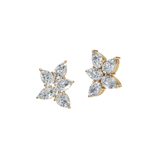 PEAR CLUSTER EARRING - M&D Signature Jewels
