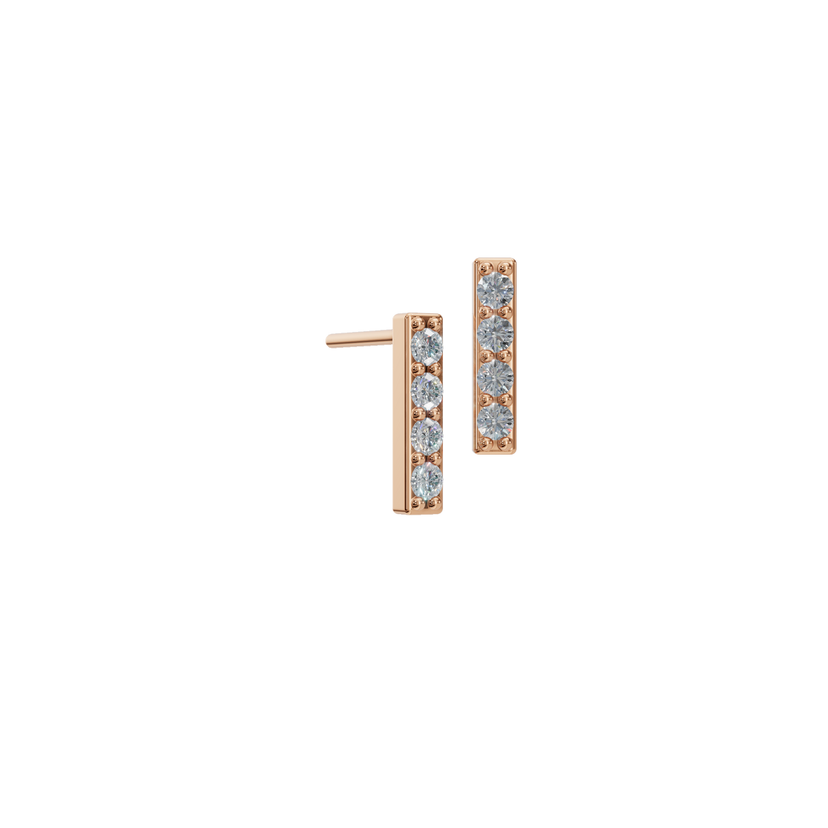 ROUND BAR EARRING