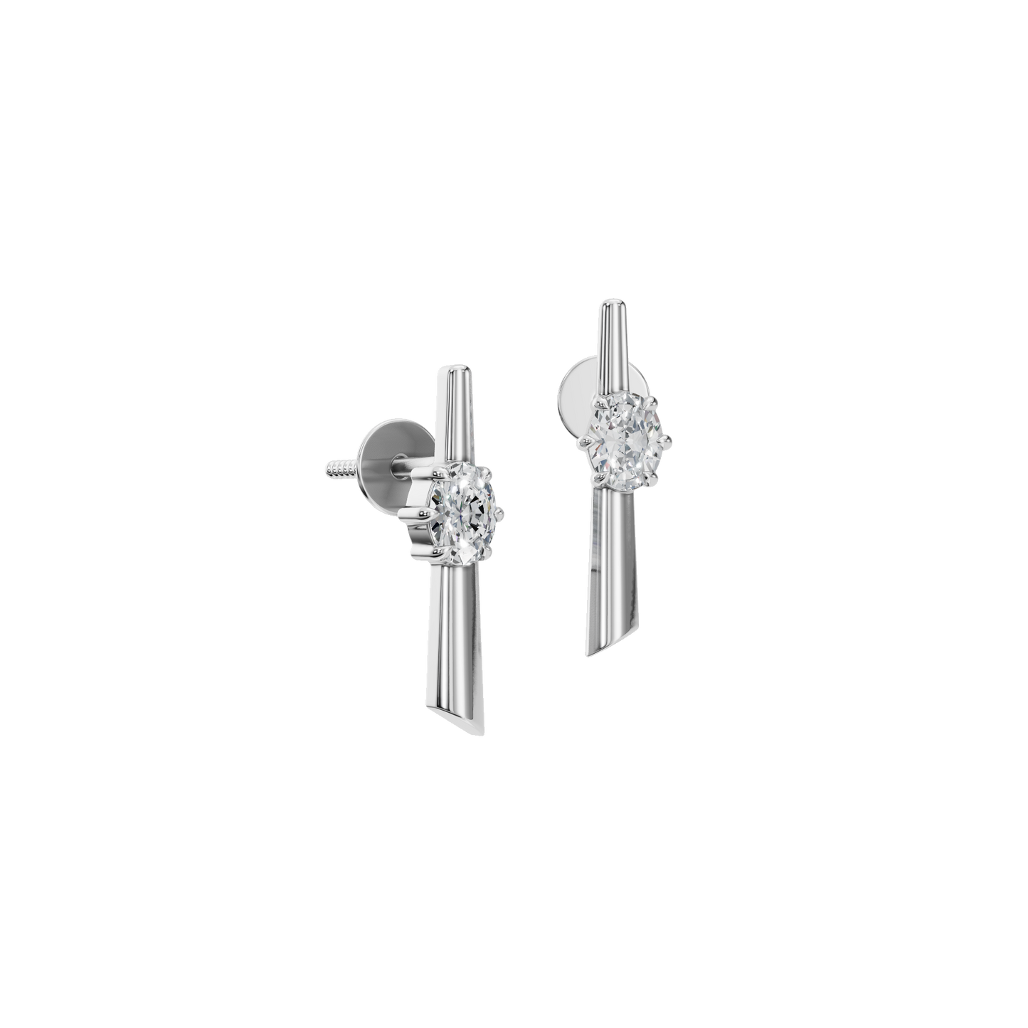 SLEEK OVAL EARRING - M&D Signature Jewels