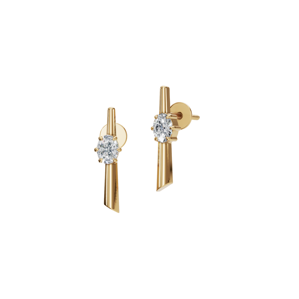 SLEEK OVAL EARRING