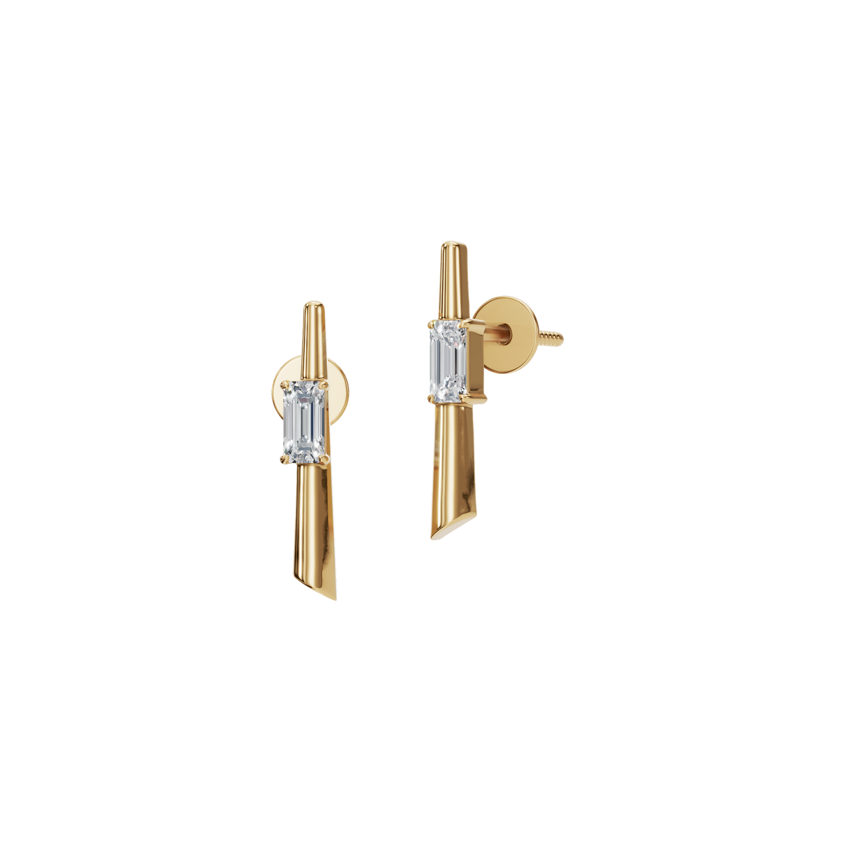 SLEEK BAGUETTE EARRING
