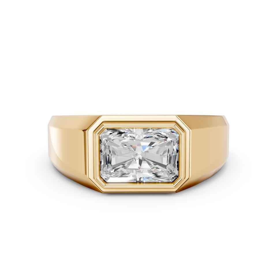 RADIANT E-W MENS BEZEL RING