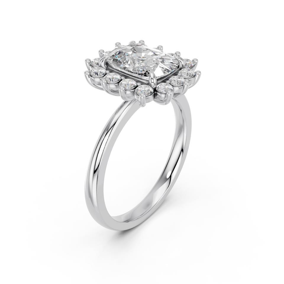 CUSHION HALO RING