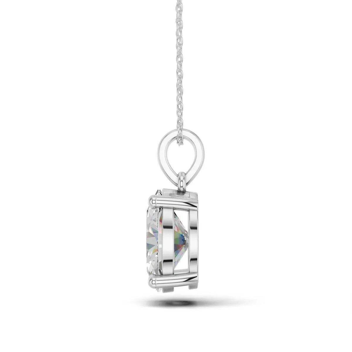 OVAL SOLITAIRE PENDANT