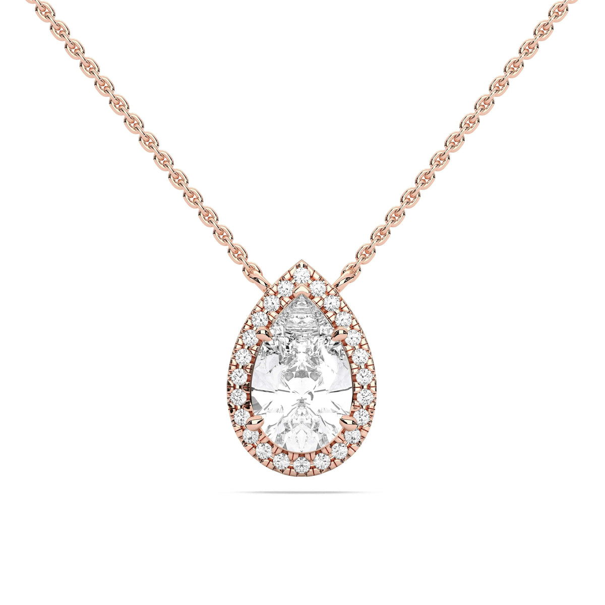 PEAR HALO PENDANT