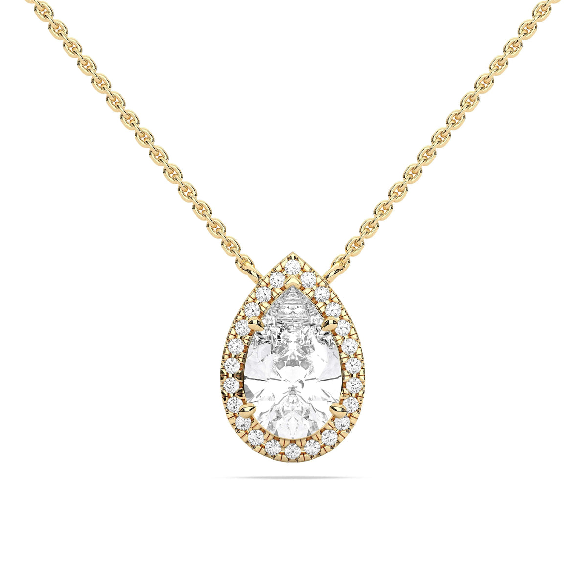 PEAR HALO PENDANT