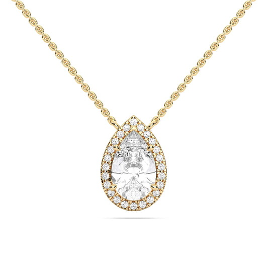 PEAR HALO PENDANT