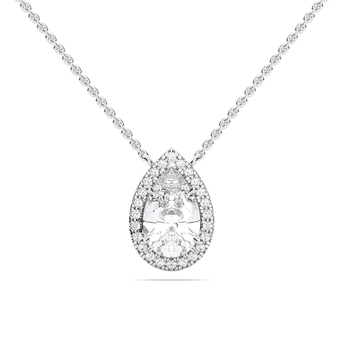 PEAR HALO PENDANT