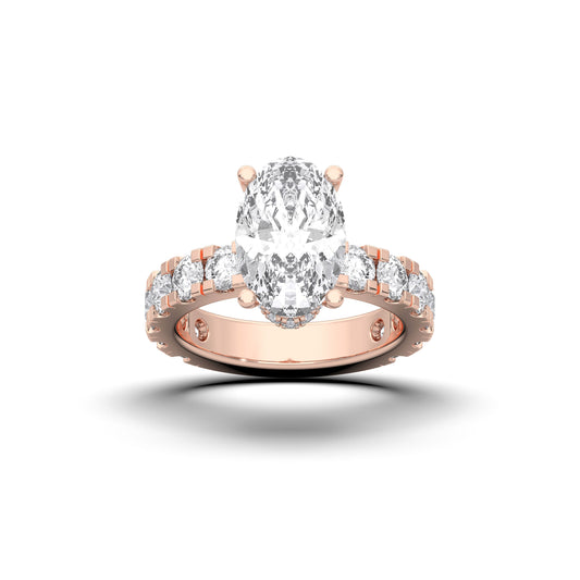 OVAL PAVE RING - M&D Signature Jewels