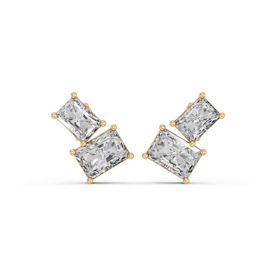 RADIANT TWO STONE EARRING