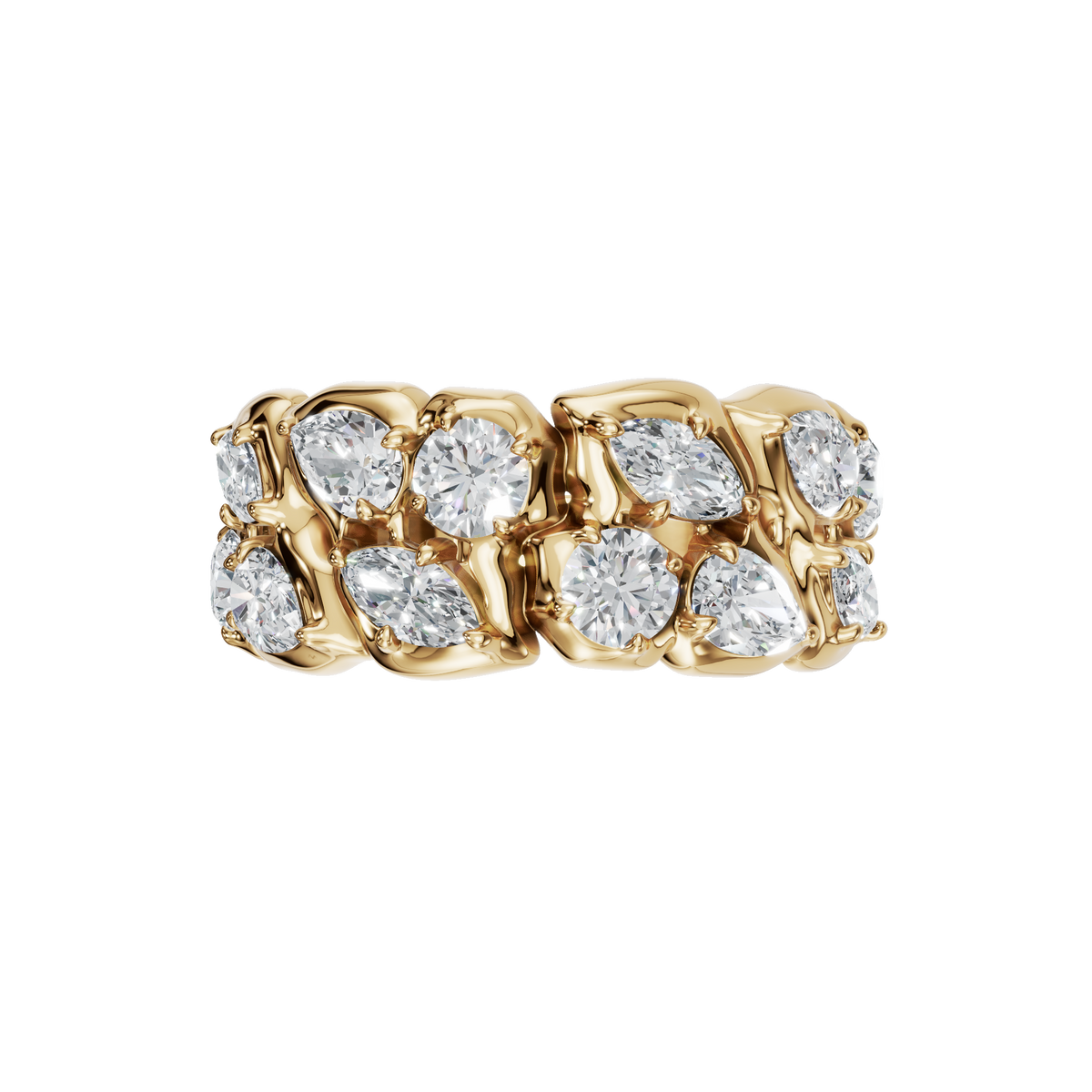 MARQUISE ROUND WEDDING BAND