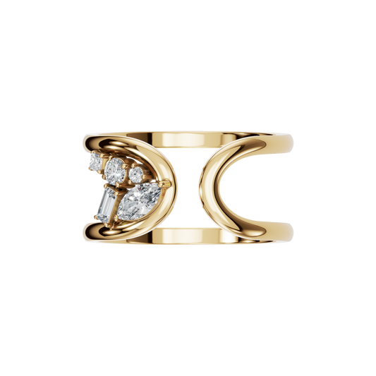 MULTI-SHAPE OPEN WEDDING BAND - M&D Signature Jewels