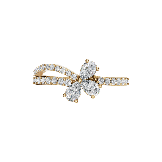 PEAR PAVE WEDDING BAND - M&D Signature Jewels