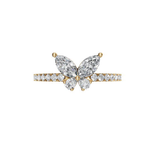BUTTERFLY WEDDING BAND - M&D Signature Jewels