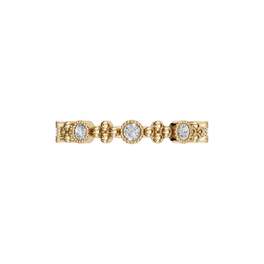 ROUND MILGRAIN WEDDING RNG - M&D Signature Jewels