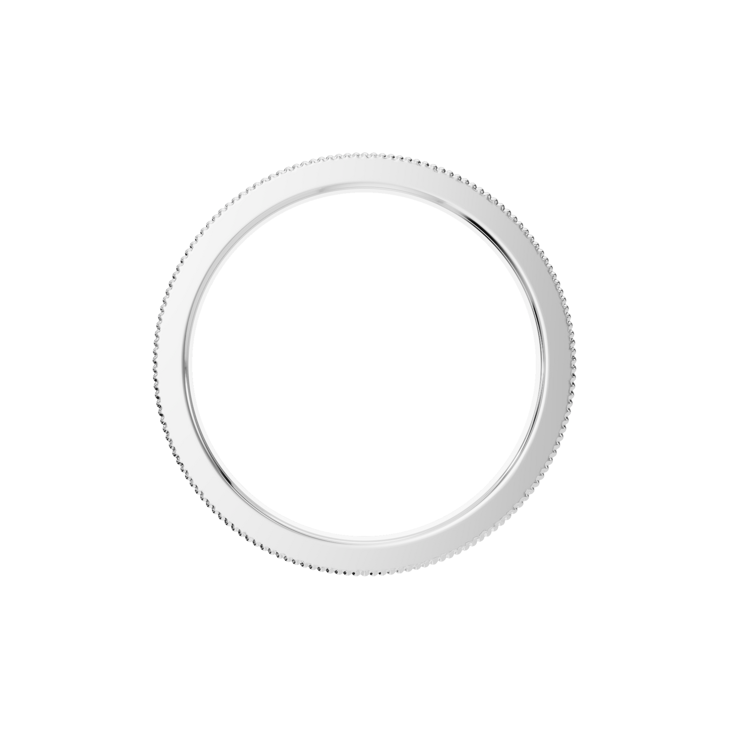 ROUND MILGRAIN ETERNITY WEDDING BAND - M&D Signature Jewels