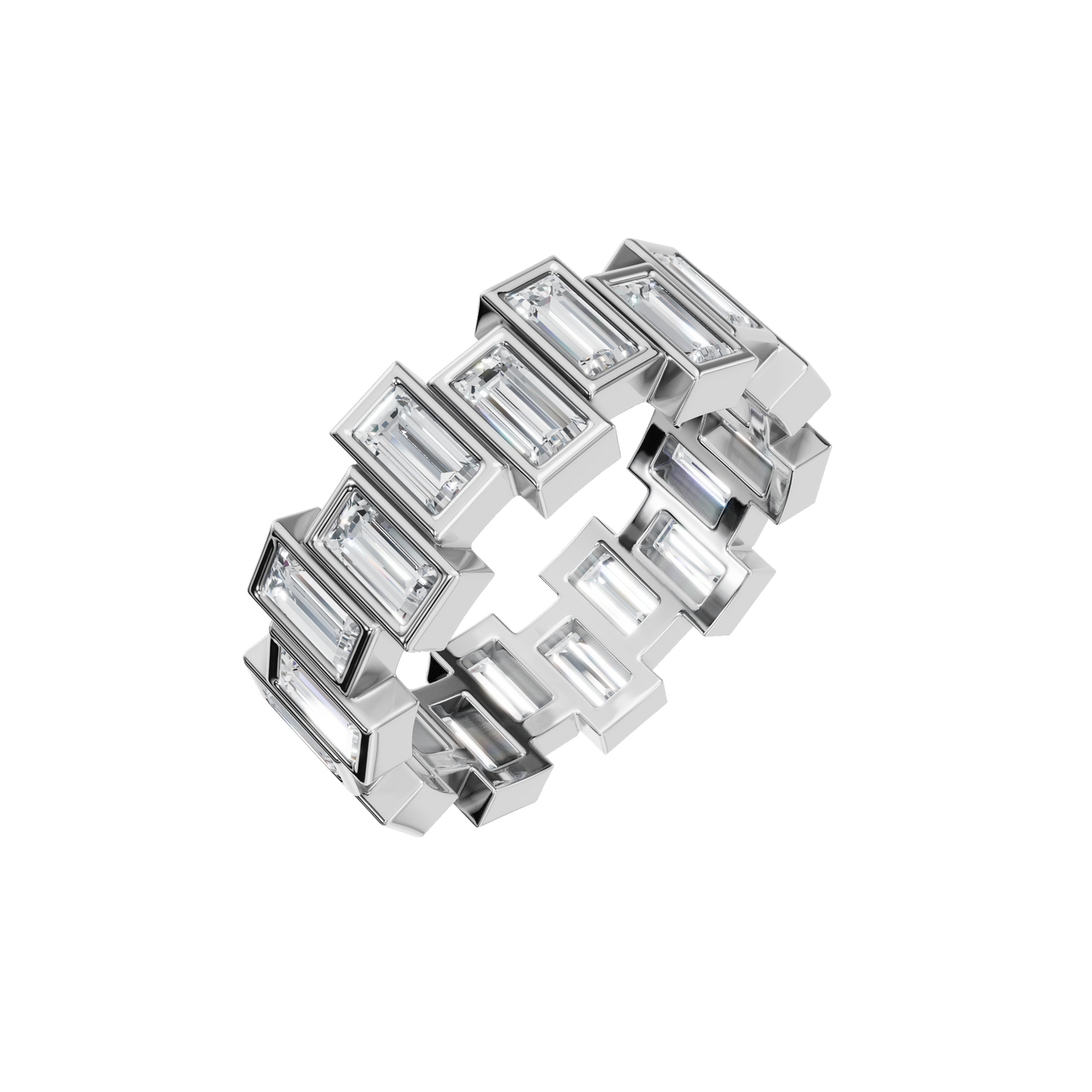 BAGUETTE ETERNITY WEDDING BAND - M&D Signature Jewels