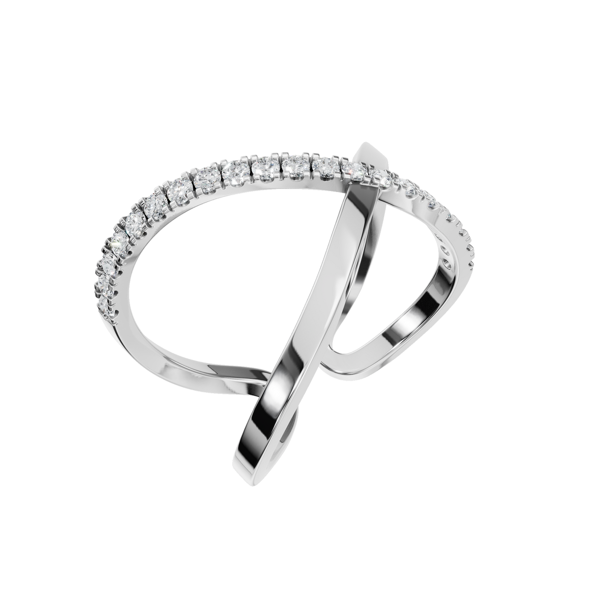 X SHAPE OPEN WEDDING BAND