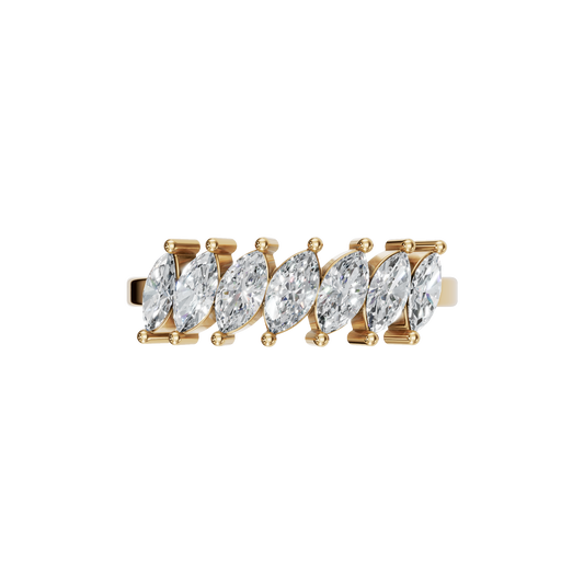 MARQUISE HALF ETERNITY WEDDING BAND - M&D Signature Jewels