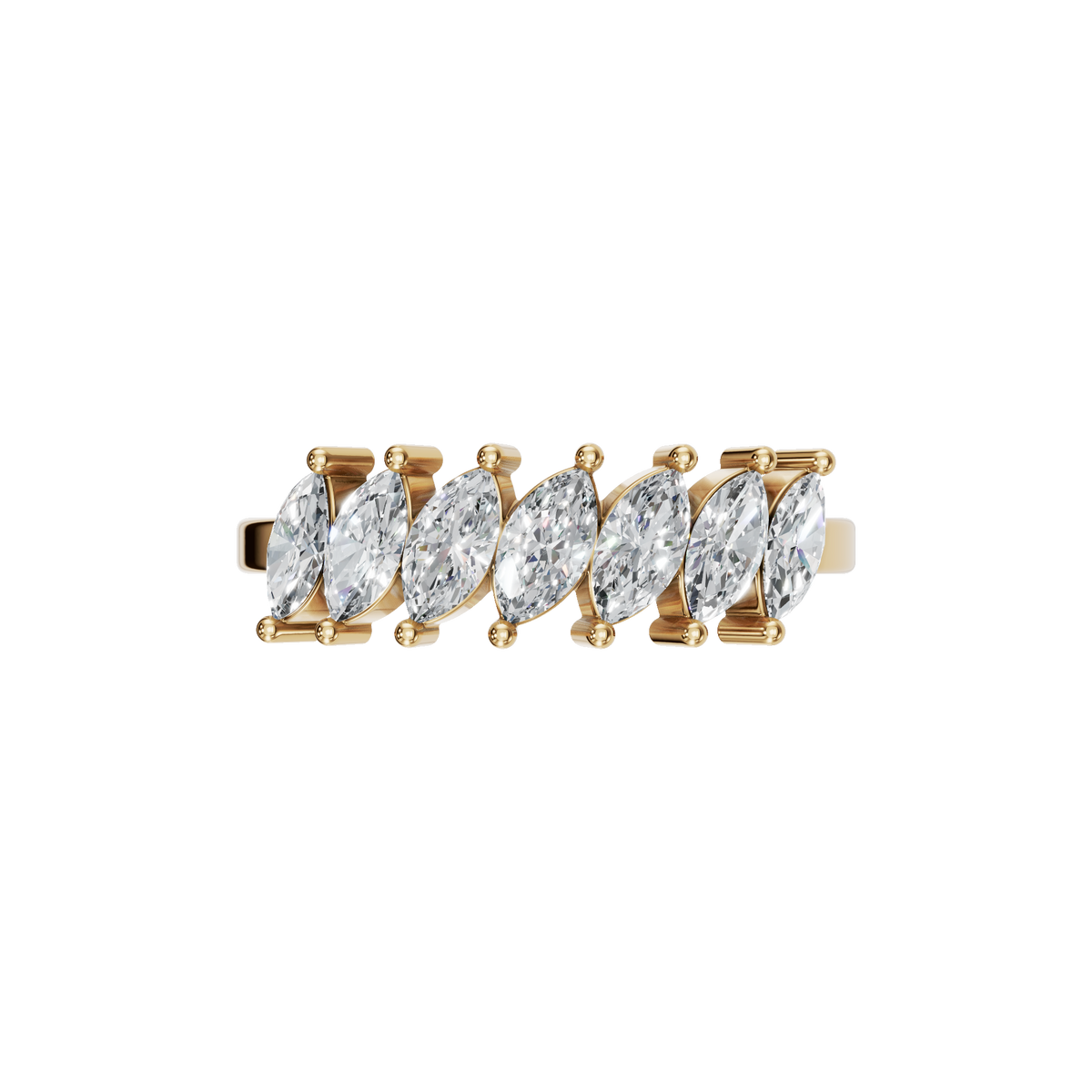 MARQUISE HALF ETERNITY WEDDING BAND