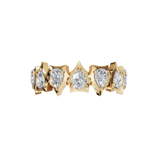 PEAR HALF ETERNITY WEDDING RING - M&D Signature Jewels