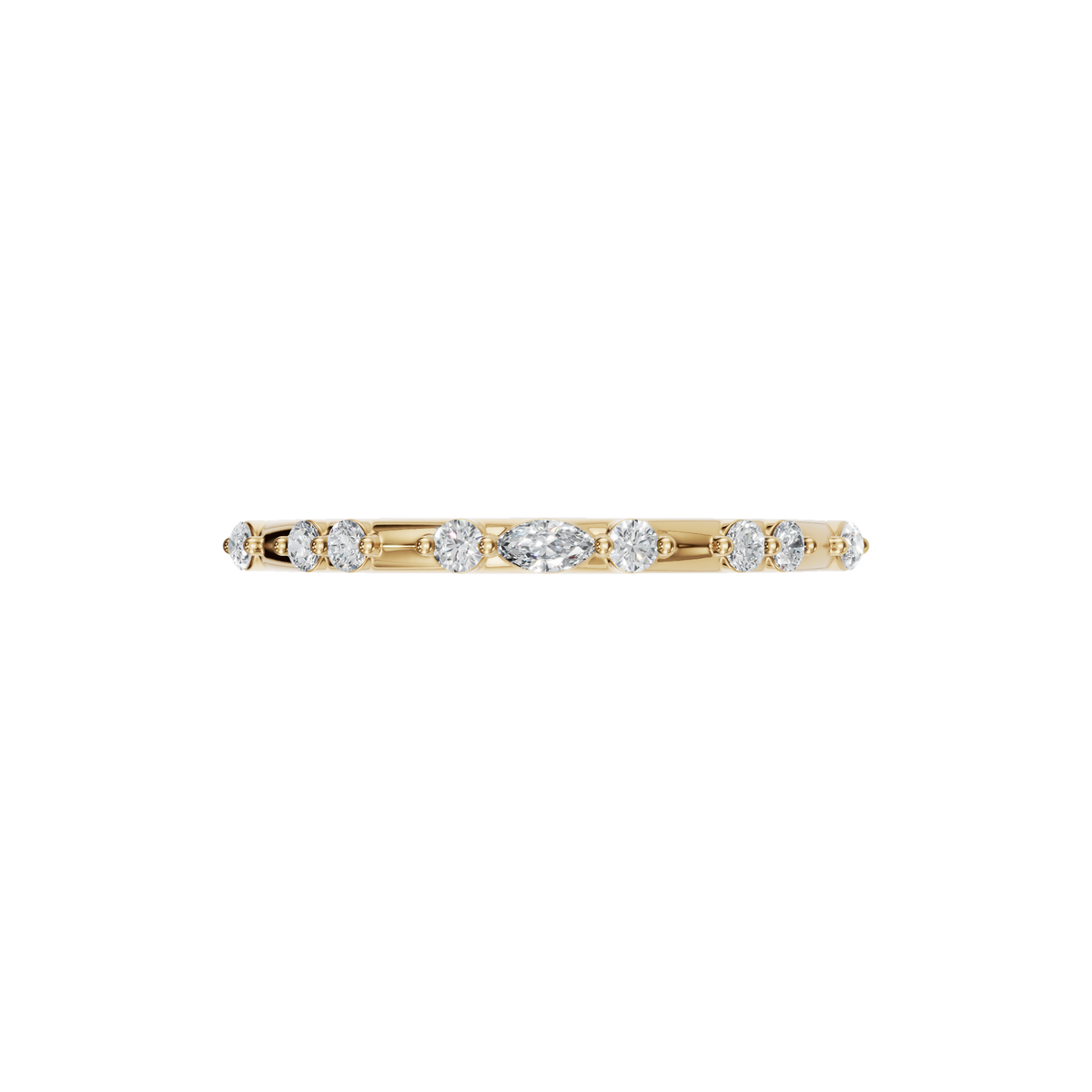 ROUND MARQUISE WEDDING BAND