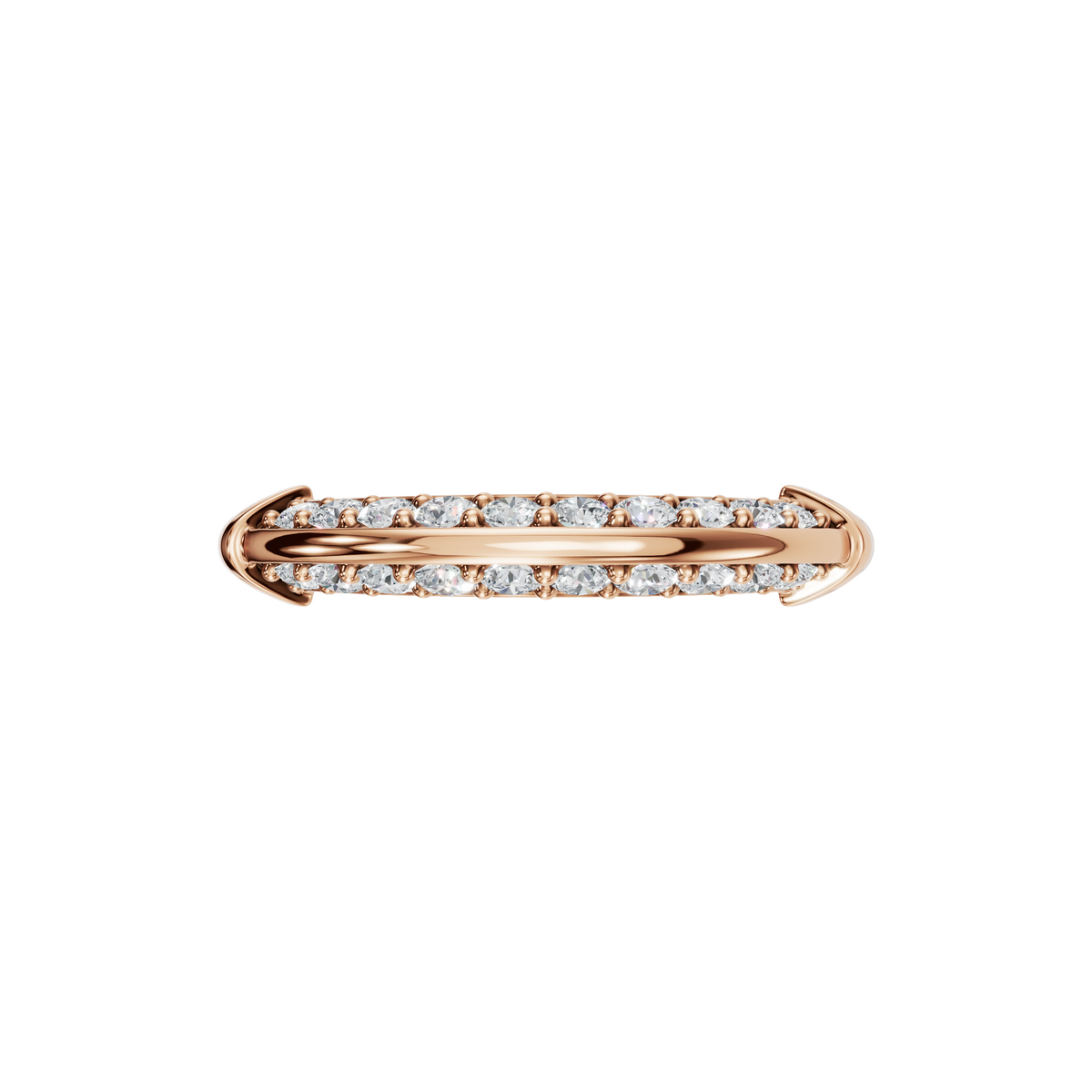 ROUND PAVE WEDDING BAND