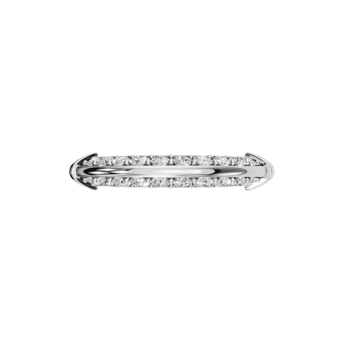 ROUND PAVE WEDDING BAND