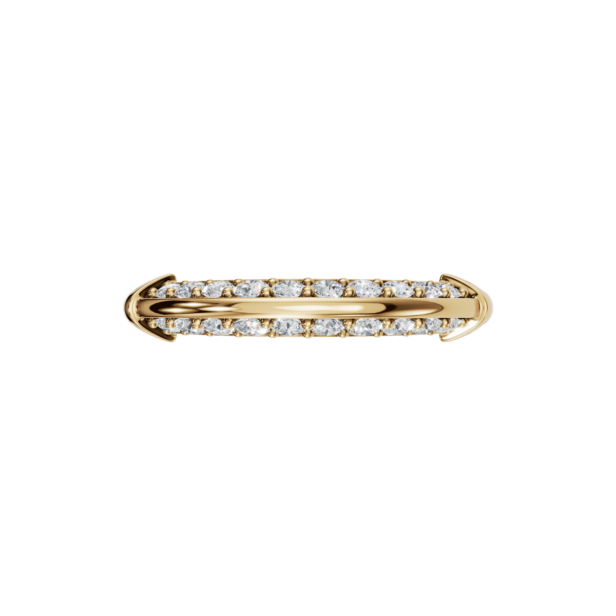 ROUND PAVE WEDDING BAND