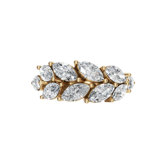 MARQUISE WEDDING WEDDING BAND - M&D Signature Jewels