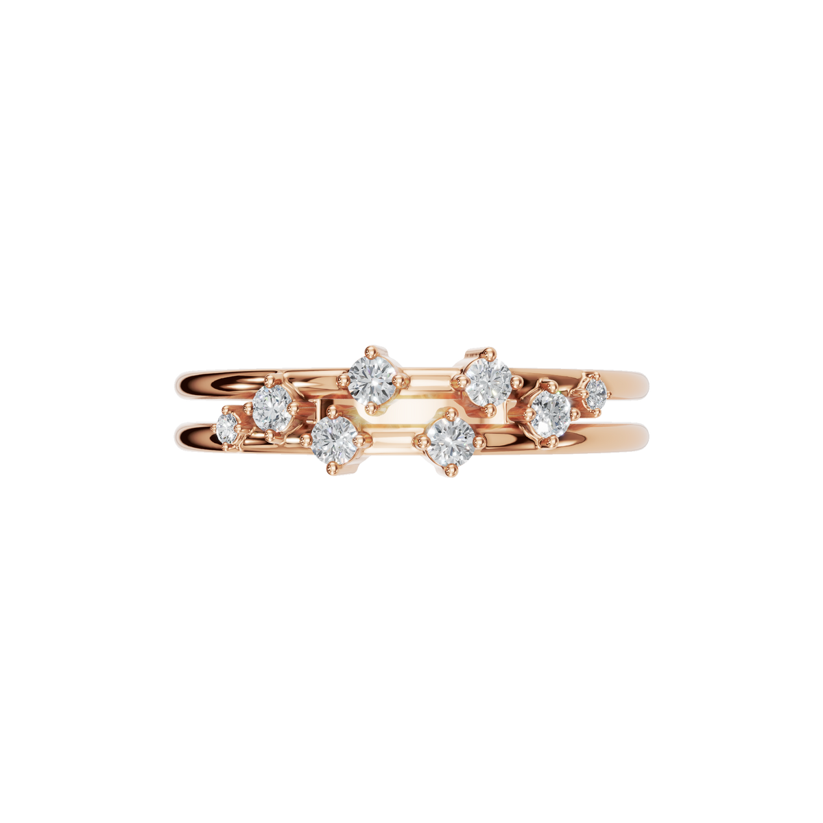 ROUND PAVE WEDDING BAND