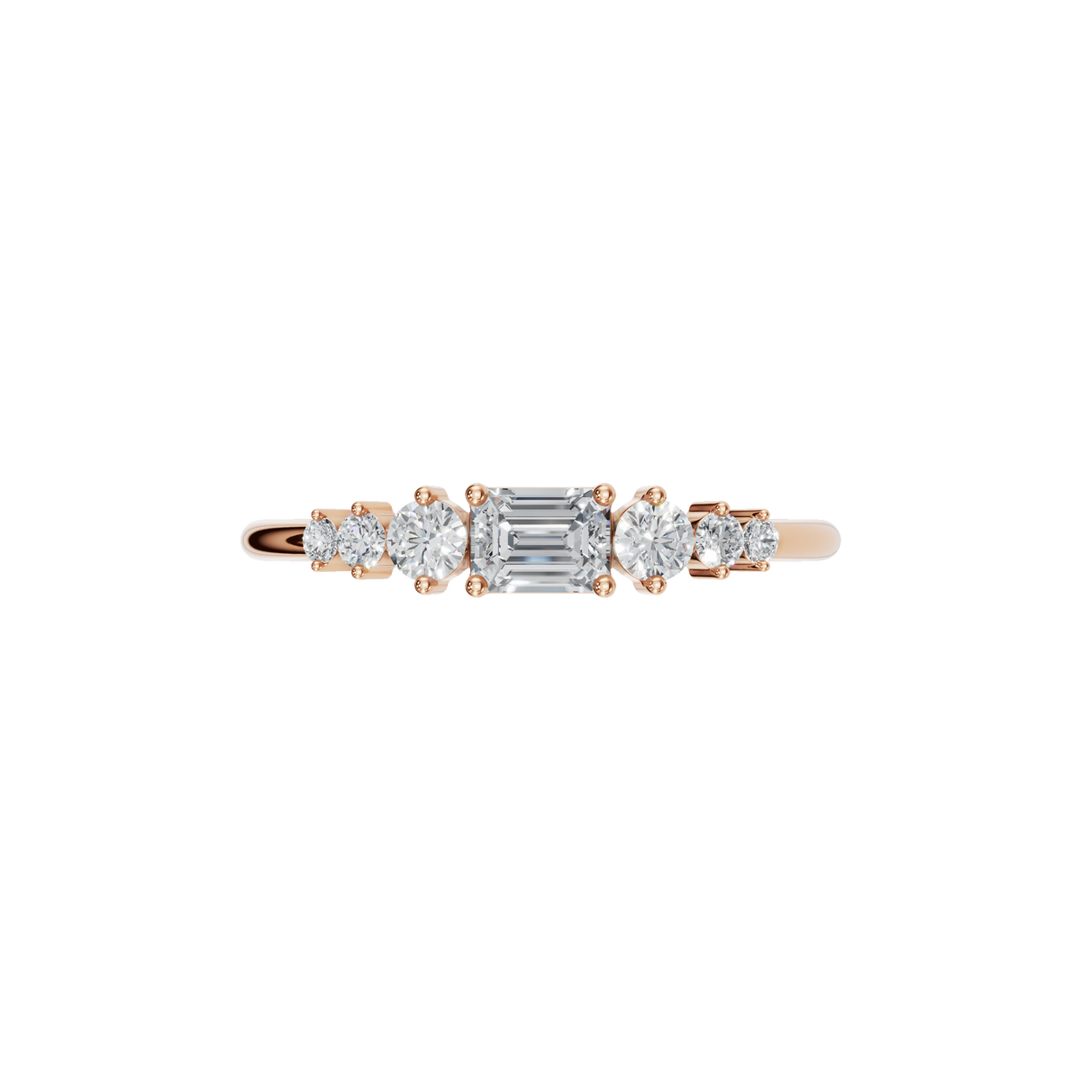 EMERALD WEDDING BAND